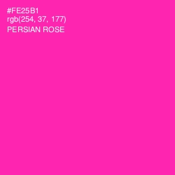 #FE25B1 - Persian Rose Color Image