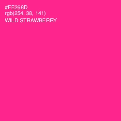 #FE268D - Wild Strawberry Color Image