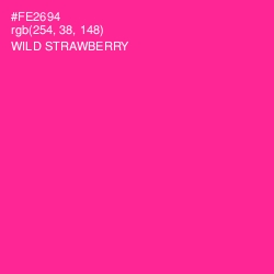 #FE2694 - Wild Strawberry Color Image