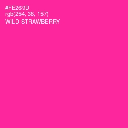 #FE269D - Wild Strawberry Color Image