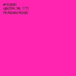 #FE26B1 - Persian Rose Color Image