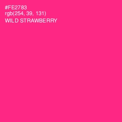 #FE2783 - Wild Strawberry Color Image