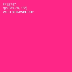 #FE2787 - Wild Strawberry Color Image