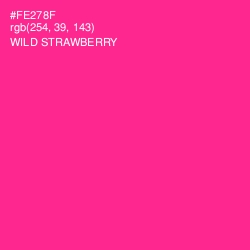 #FE278F - Wild Strawberry Color Image