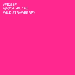 #FE288F - Wild Strawberry Color Image