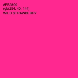#FE2890 - Wild Strawberry Color Image