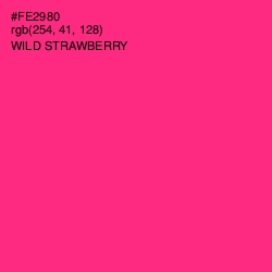 #FE2980 - Wild Strawberry Color Image