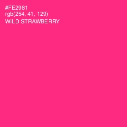 #FE2981 - Wild Strawberry Color Image