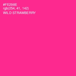 #FE298E - Wild Strawberry Color Image