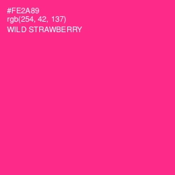 #FE2A89 - Wild Strawberry Color Image