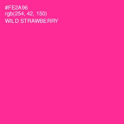 #FE2A96 - Wild Strawberry Color Image
