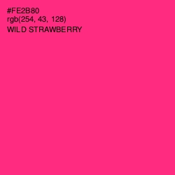 #FE2B80 - Wild Strawberry Color Image