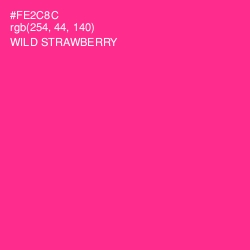 #FE2C8C - Wild Strawberry Color Image