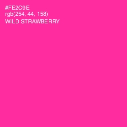 #FE2C9E - Wild Strawberry Color Image