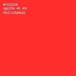 #FE2D2B - Red Orange Color Image