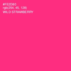 #FE2D80 - Wild Strawberry Color Image