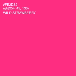 #FE2D82 - Wild Strawberry Color Image