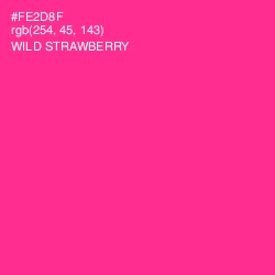 #FE2D8F - Wild Strawberry Color Image