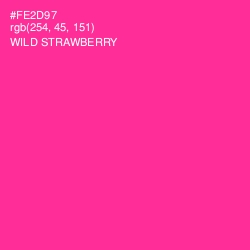 #FE2D97 - Wild Strawberry Color Image