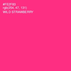 #FE2F83 - Wild Strawberry Color Image