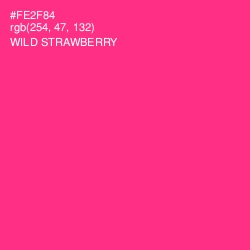 #FE2F84 - Wild Strawberry Color Image