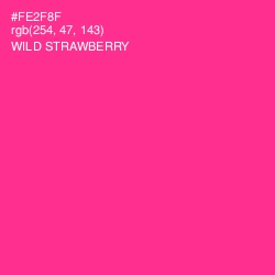 #FE2F8F - Wild Strawberry Color Image