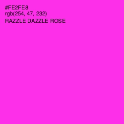 #FE2FE8 - Razzle Dazzle Rose Color Image