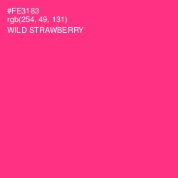 #FE3183 - Wild Strawberry Color Image