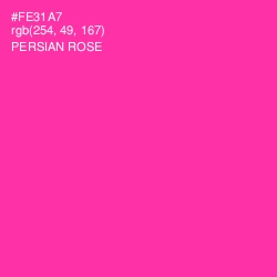 #FE31A7 - Persian Rose Color Image