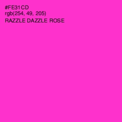 #FE31CD - Razzle Dazzle Rose Color Image