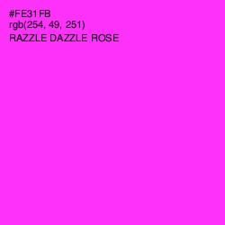 #FE31FB - Razzle Dazzle Rose Color Image