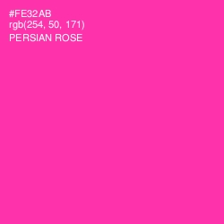 #FE32AB - Persian Rose Color Image