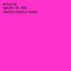 #FE32CB - Razzle Dazzle Rose Color Image