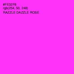 #FE32F8 - Razzle Dazzle Rose Color Image