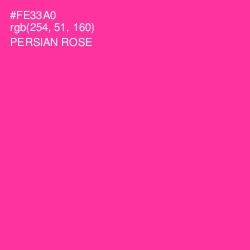 #FE33A0 - Persian Rose Color Image