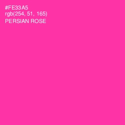 #FE33A5 - Persian Rose Color Image