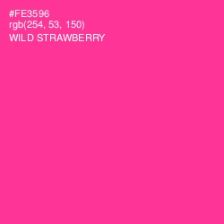 #FE3596 - Wild Strawberry Color Image