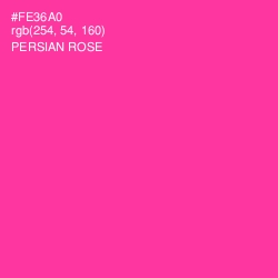 #FE36A0 - Persian Rose Color Image
