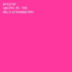#FE379F - Wild Strawberry Color Image