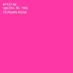 #FE37A6 - Persian Rose Color Image