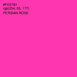 #FE37B1 - Persian Rose Color Image