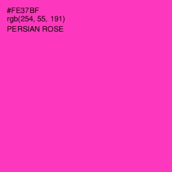 #FE37BF - Persian Rose Color Image