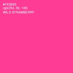 #FE3B95 - Wild Strawberry Color Image