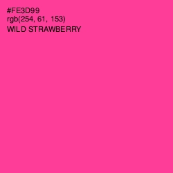 #FE3D99 - Wild Strawberry Color Image