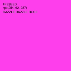 #FE3EED - Razzle Dazzle Rose Color Image