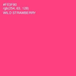#FE3F80 - Wild Strawberry Color Image
