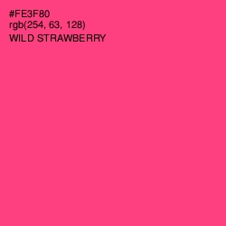 #FE3F80 - Wild Strawberry Color Image