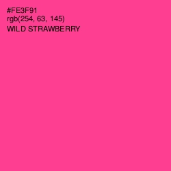 #FE3F91 - Wild Strawberry Color Image