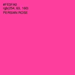 #FE3FA0 - Persian Rose Color Image