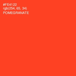 #FE4122 - Pomegranate Color Image